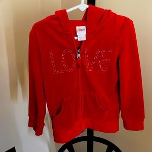 Circo  4-5 Xs love sweatshirt